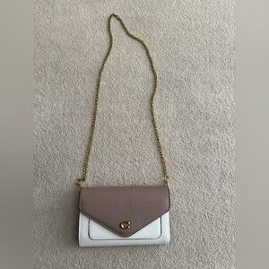 Coach Tan and Cream Crossbody Bag